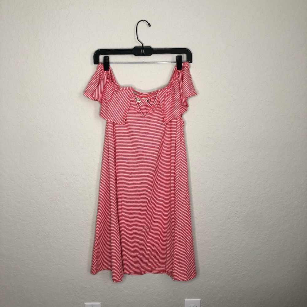 Lagaci | Beautiful Escape Ruffle Dress Red Large - Picture 3 of 7